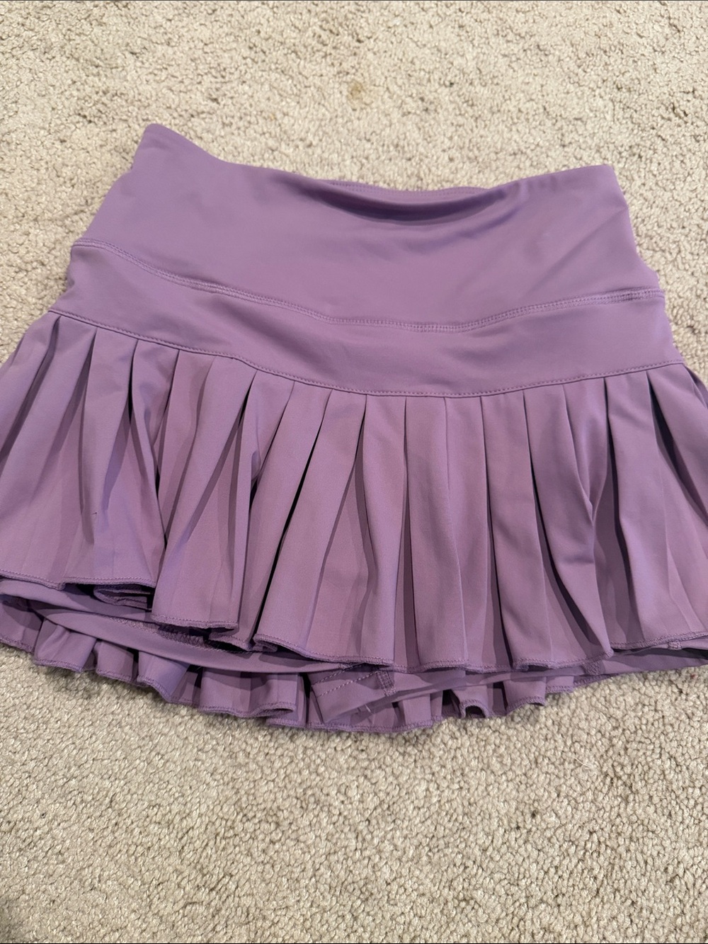 Women's Lavender gold hinge style Pleated Active Skort sz xs